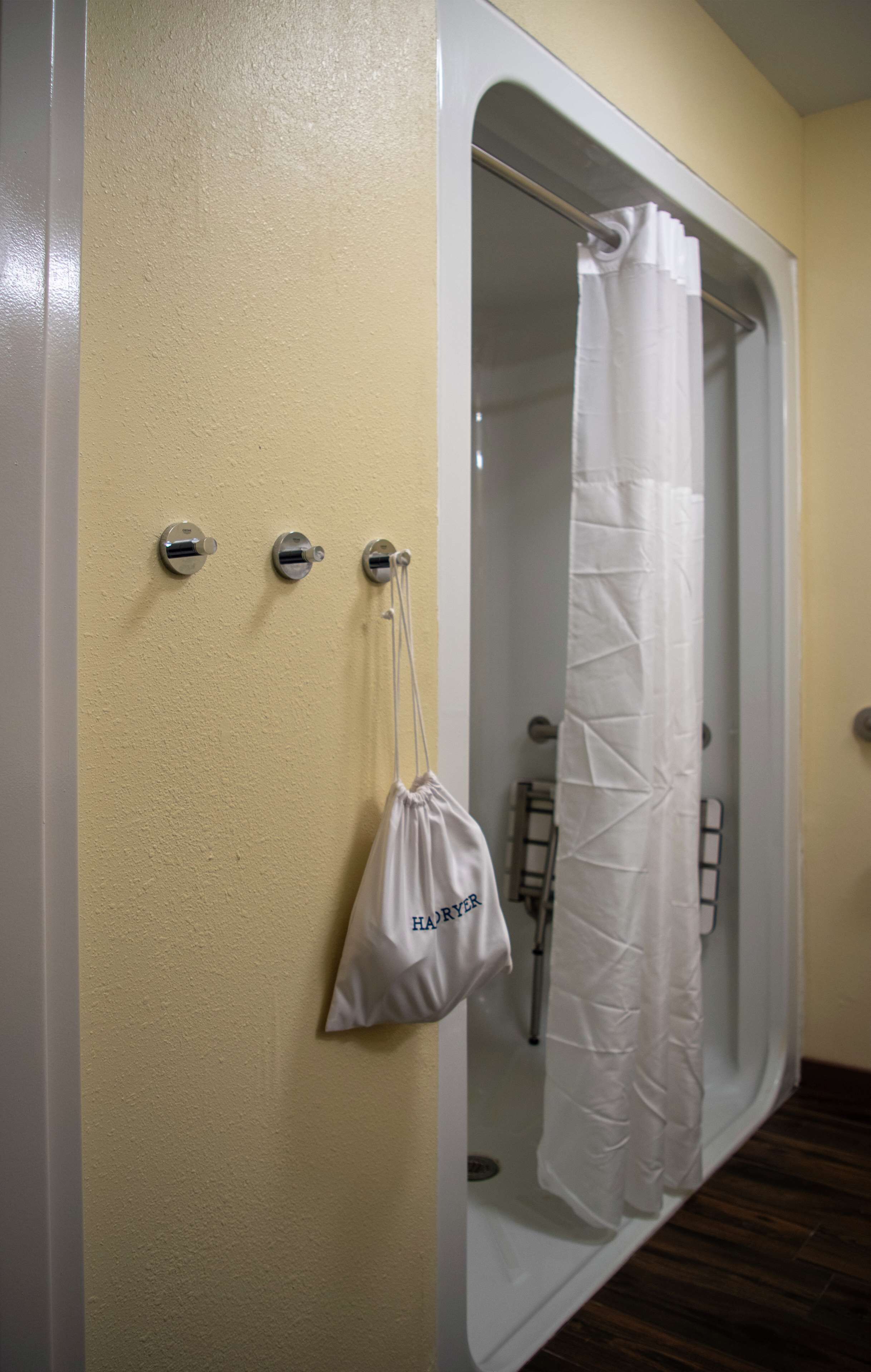 room, 1 king bed, accessible, non smoking | bathroom shower