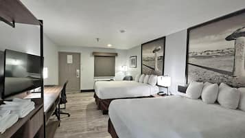 Premium bedding, pillowtop beds, in-room safe, desk