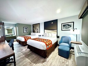 Room, 2 Queen Beds, Non Smoking | Premium bedding, pillowtop beds, in-room safe, desk