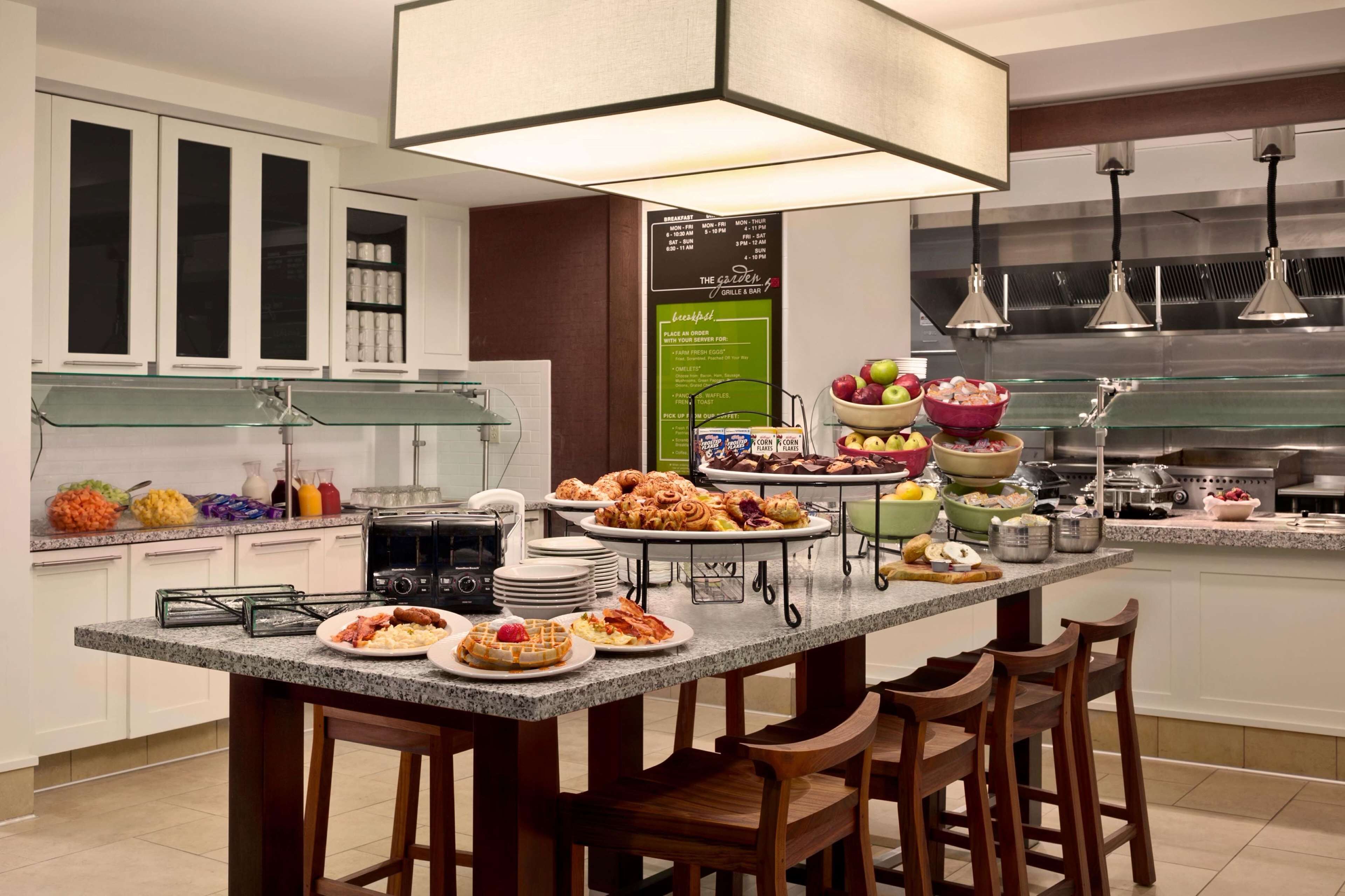 daily buffet breakfast for a fee