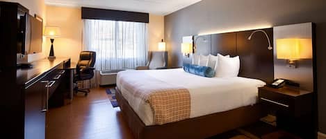 In-room safe, desk, laptop workspace, iron/ironing board