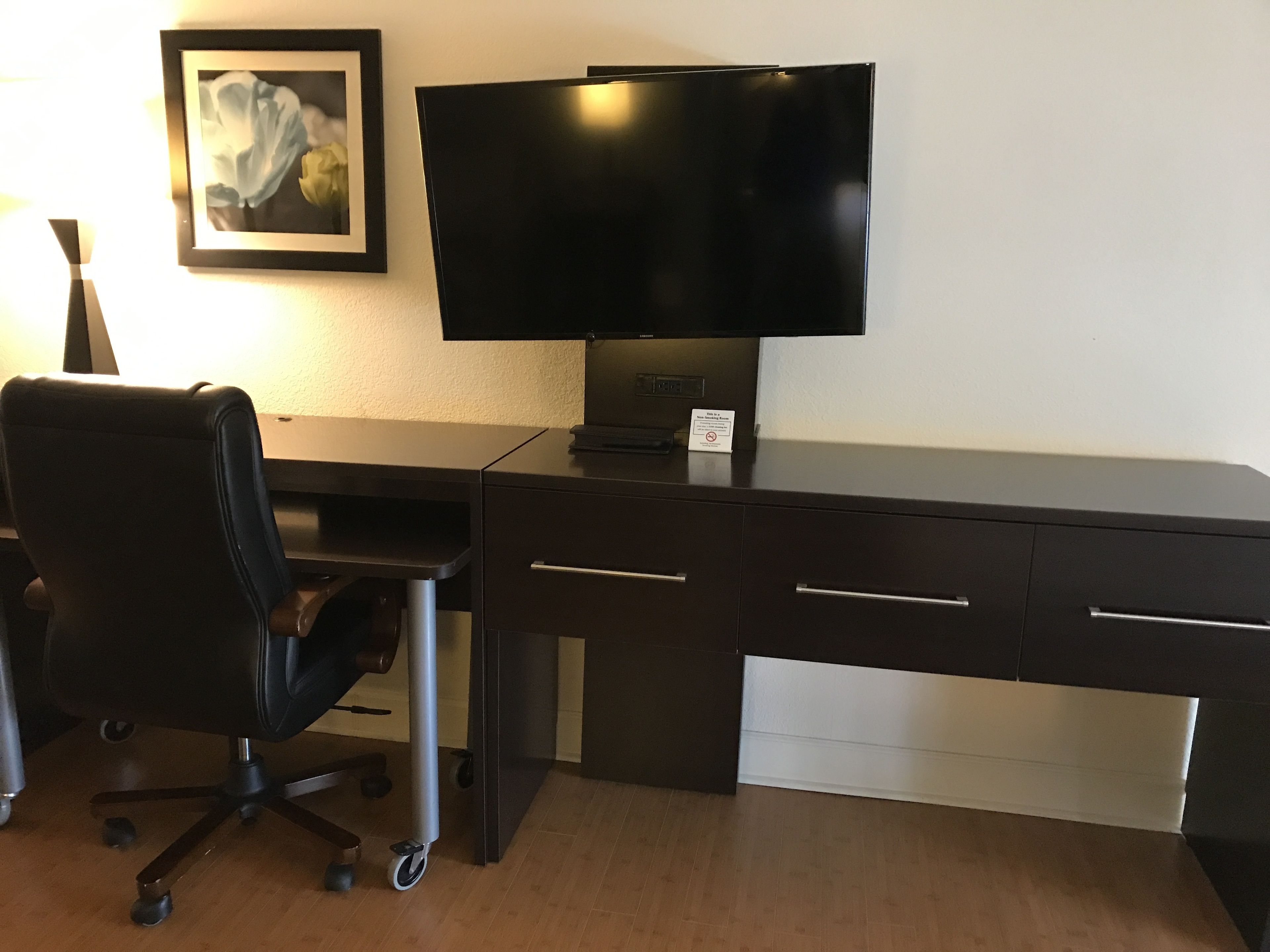 in-room safe, desk, laptop workspace, iron/ironing board