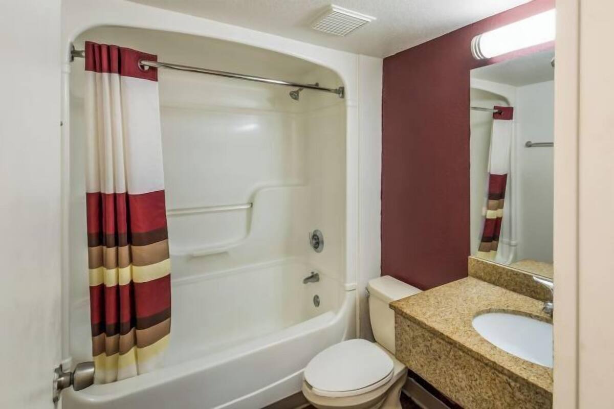 Free toiletries, hair dryer, towels