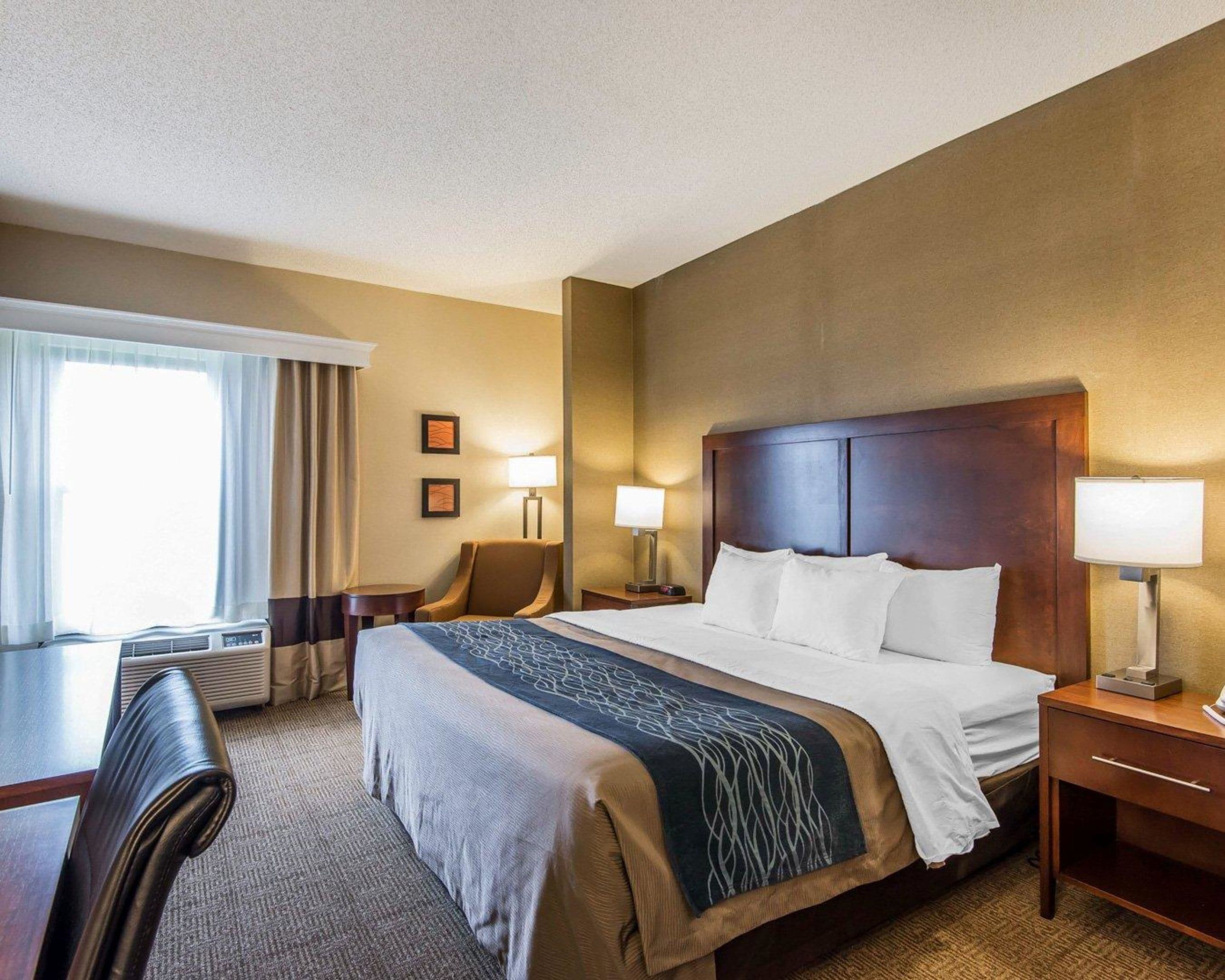 Standard Room, 1 King Bed, Non Smoking | In-room safe, desk, blackout drapes, iron/ironing board