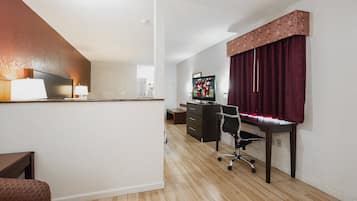 Blackout drapes, iron/ironing board, free cribs/infant beds, free WiFi