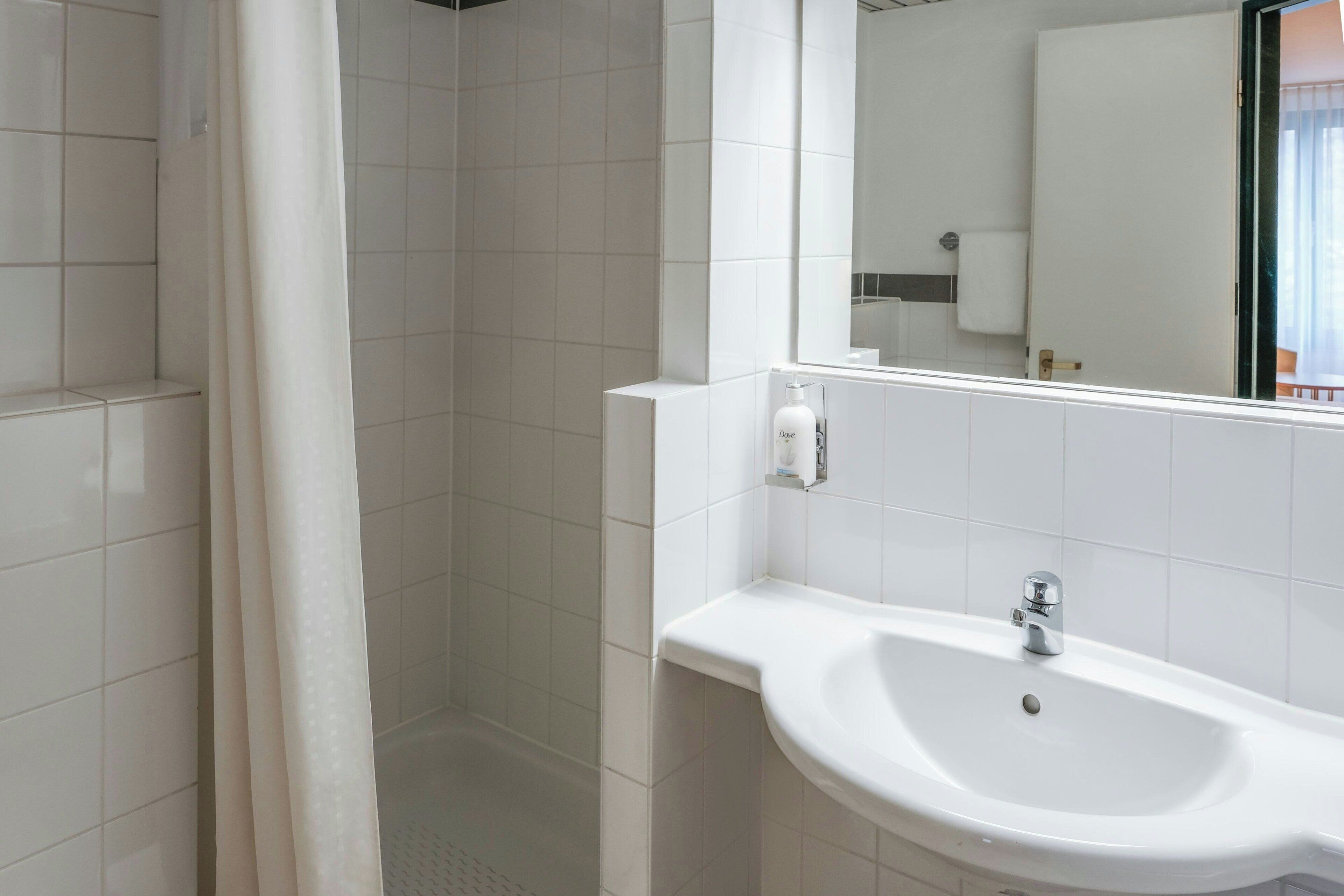 standard room, 1 queen bed, non smoking | bathroom | free toiletries, hair dryer, towels