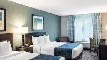 Standard Room, 2 Queen Beds, Non Smoking | Premium bedding, in-room safe, desk, laptop workspace