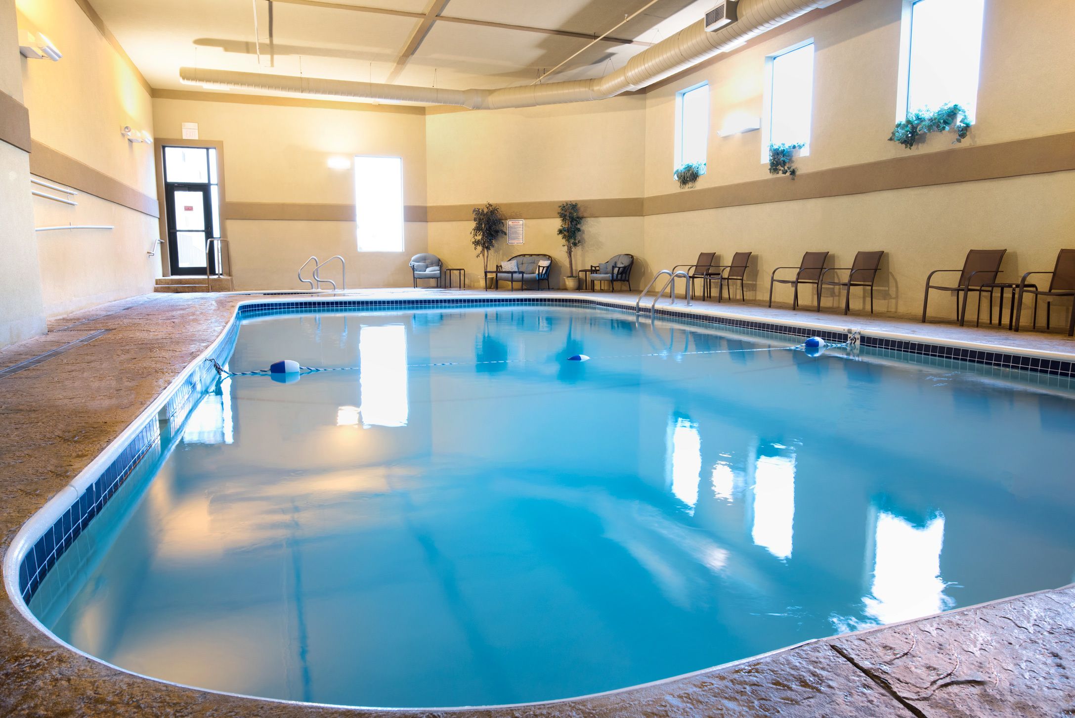 indoor pool, a heated pool
