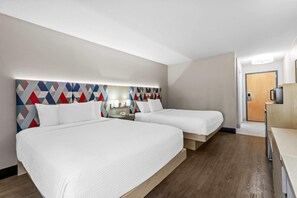 Standard Room, 2 Queen Beds | Desk, iron/ironing board, free WiFi, bed sheets - Days Inn & Suites by Wyndham Peachtree Corners/Norcross (Peachtree Corners)