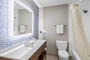 Standard Room, 2 Queen Beds | Bathroom | Combined shower/tub, free toiletries, towels - Days Inn & Suites by Wyndham Peachtree Corners/Norcross (Peachtree Corners)