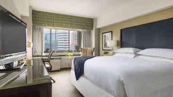 Premium bedding, in-room safe, desk, iron/ironing board