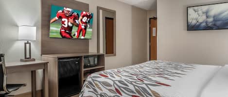 In-room safe, desk, laptop workspace, blackout drapes