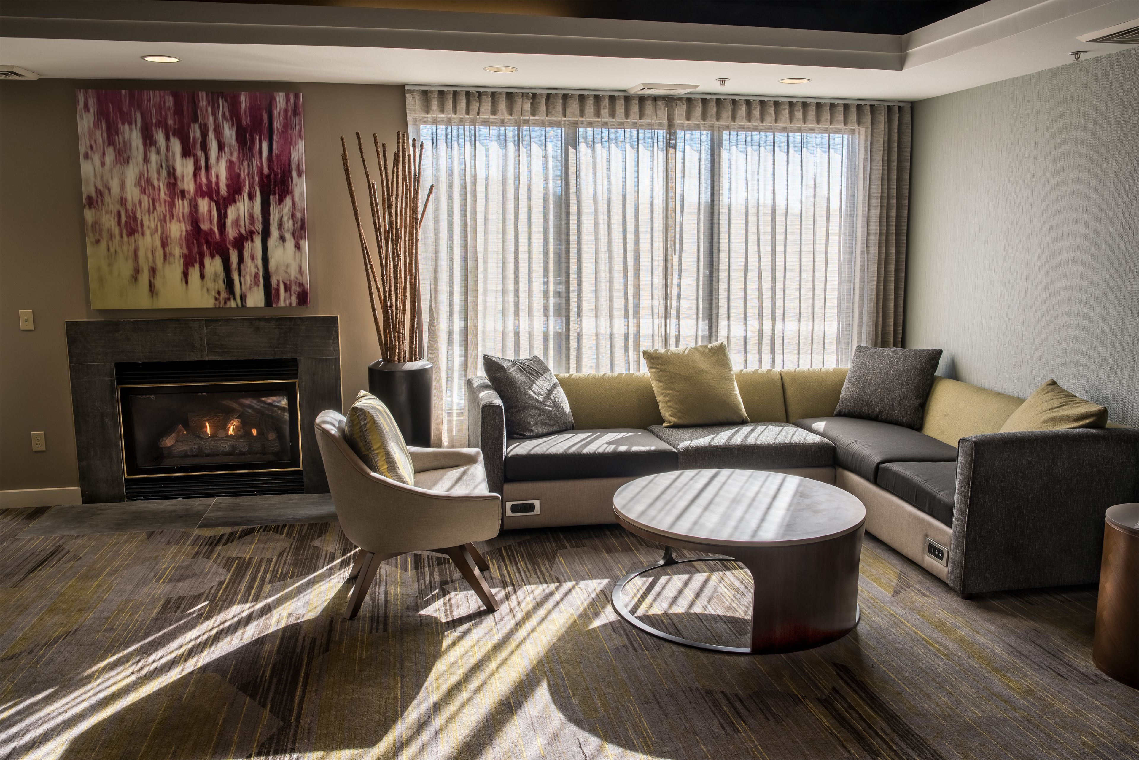 Sala de estar en el lobby