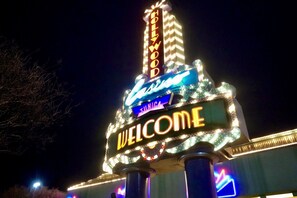 Front of property – evening/night