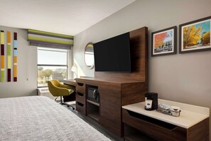 Room, 1 King Bed with Sofa bed, Non Smoking, Refrigerator & Microwave | In-room safe, desk, iron/ironing board, free rollaway beds