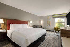 Room, 1 King Bed with Sofa bed, Non Smoking, Refrigerator & Microwave | In-room safe, desk, iron/ironing board, free rollaway beds
