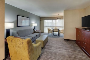 Suite, 1 King Bed (UpFloor,Oversized,Sofa Sleeper,2Rooms) | Desk, laptop workspace, blackout drapes, iron/ironing board - Drury Inn & Suites Atlanta Marietta (Marietta)