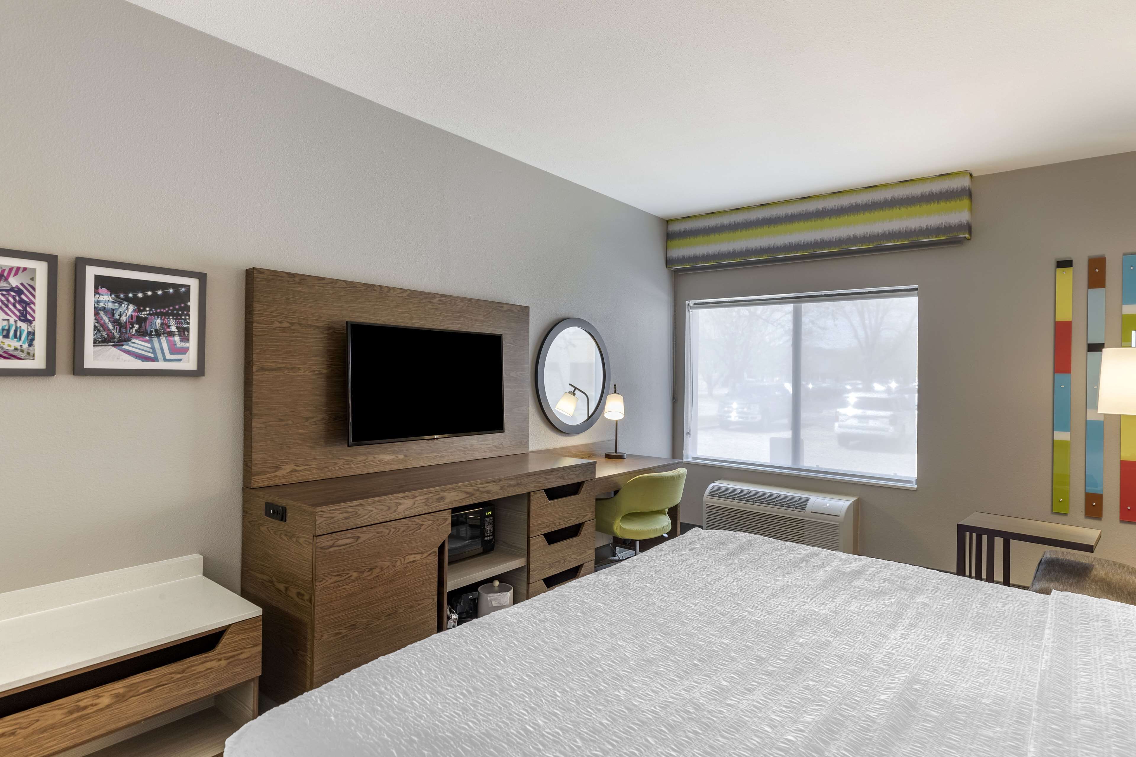 hypo-allergenic bedding, blackout curtains, iron/ironing board