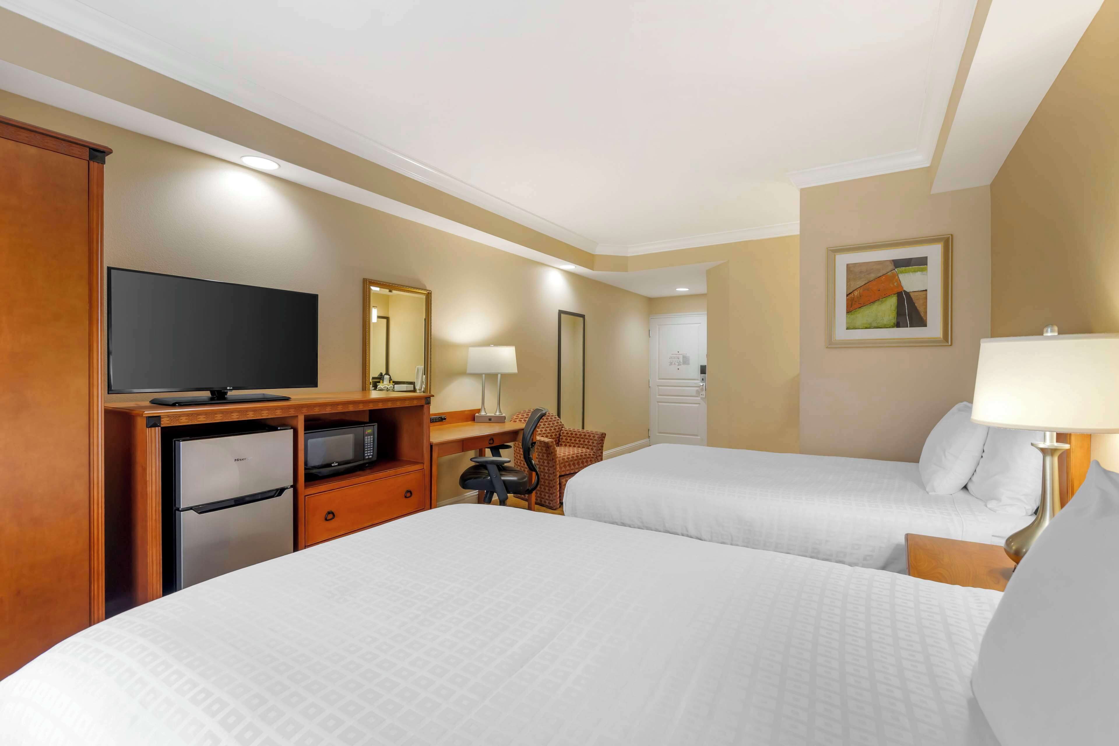 standard room, 2 double beds, accessible, non smoking | premium bedding, down duvets, desk, blackout curtains