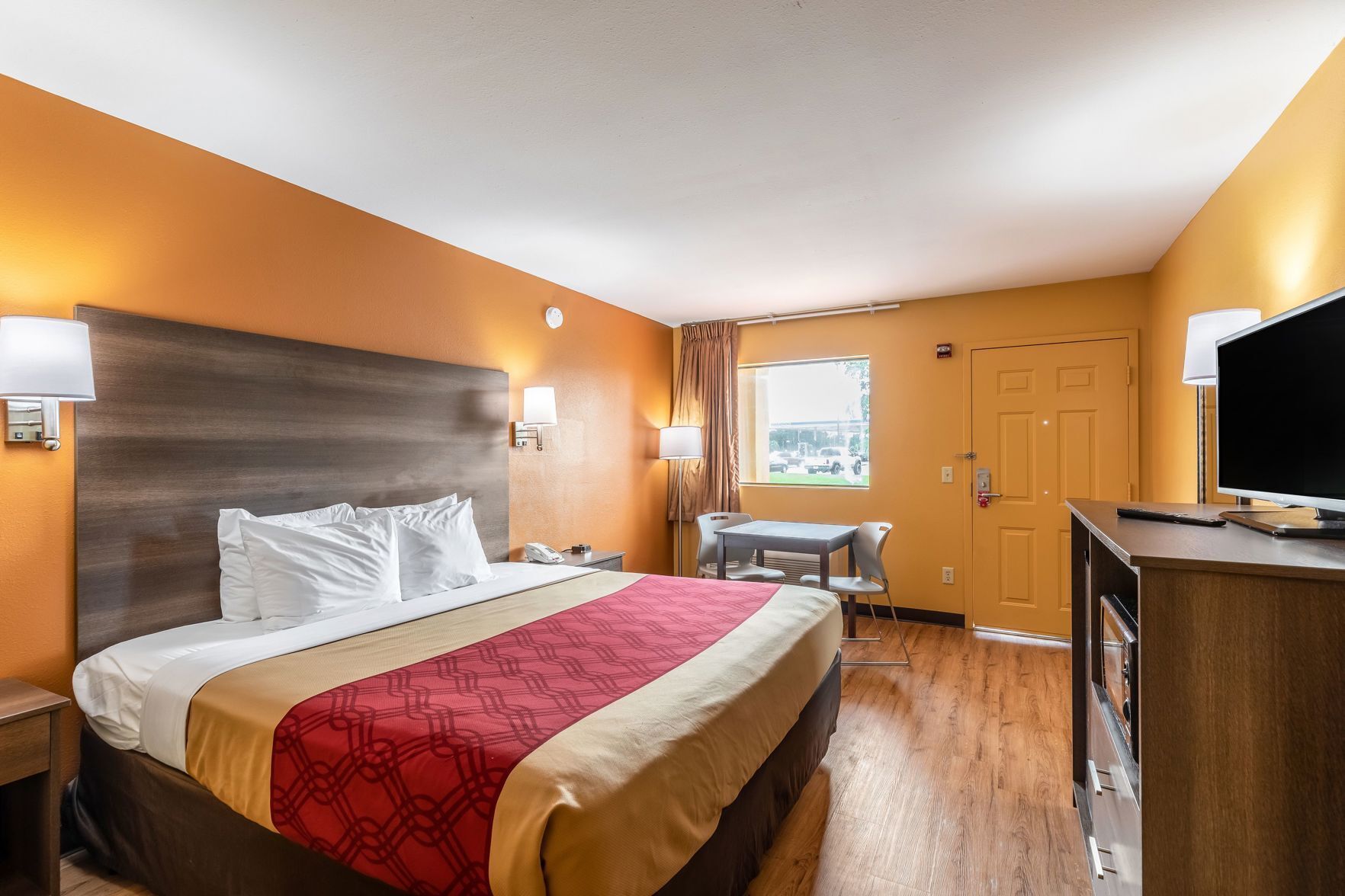 Pillow-top beds, individually furnished, blackout curtains