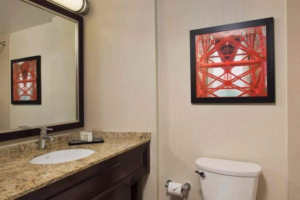 Free toiletries, hair dryer, towels, soap