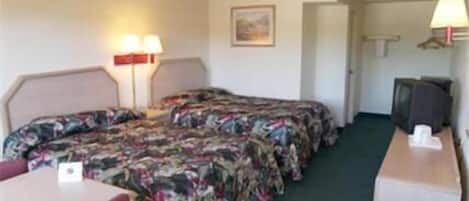 Comfort-rum - 2 queensize-sängar - icke-rökare - kylskåp och mikrovågsugn | Sängtillbehör av högsta kvalitet, skrivbord och arbetsyta för laptop