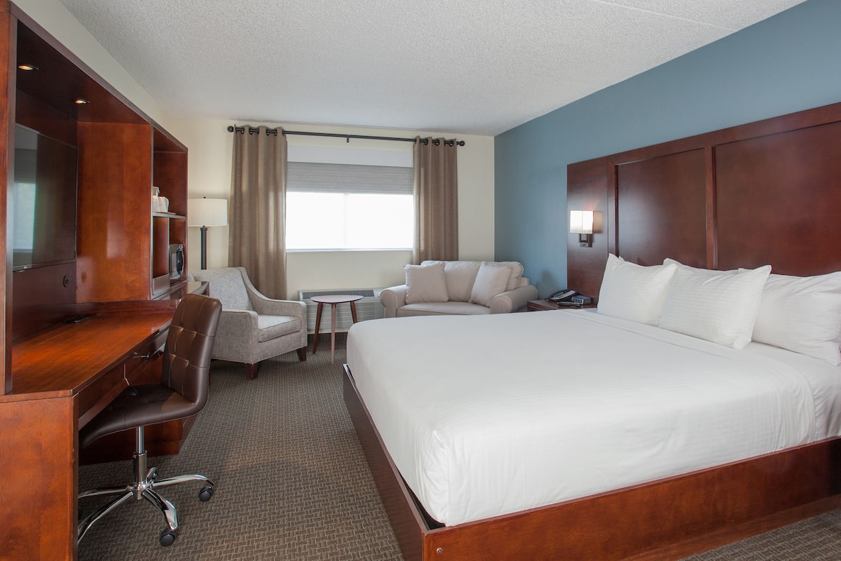Deluxe Double Room, 1 King Bed (Hotel) (No Pets) | Egyptian cotton sheets, premium bedding, desk, free WiFi
