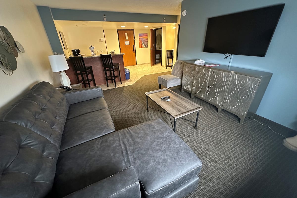 deluxe suite (hotel) (no pets) | egyptian cotton sheets, premium bedding, desk, free wifi