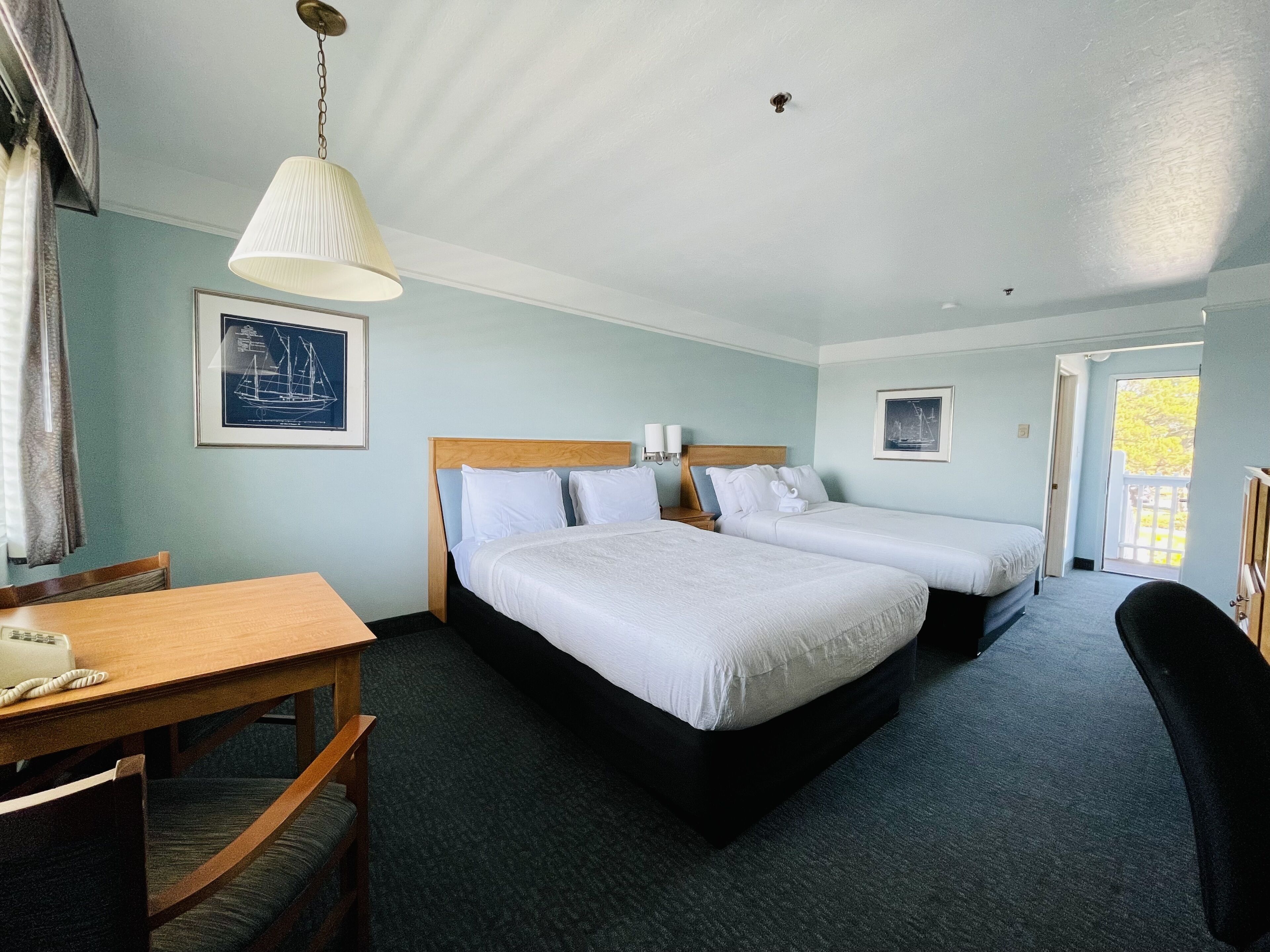 Deluxe Room, 2 Queen Beds, Balcony | Premium bedding, down comforters, pillowtop beds, desk