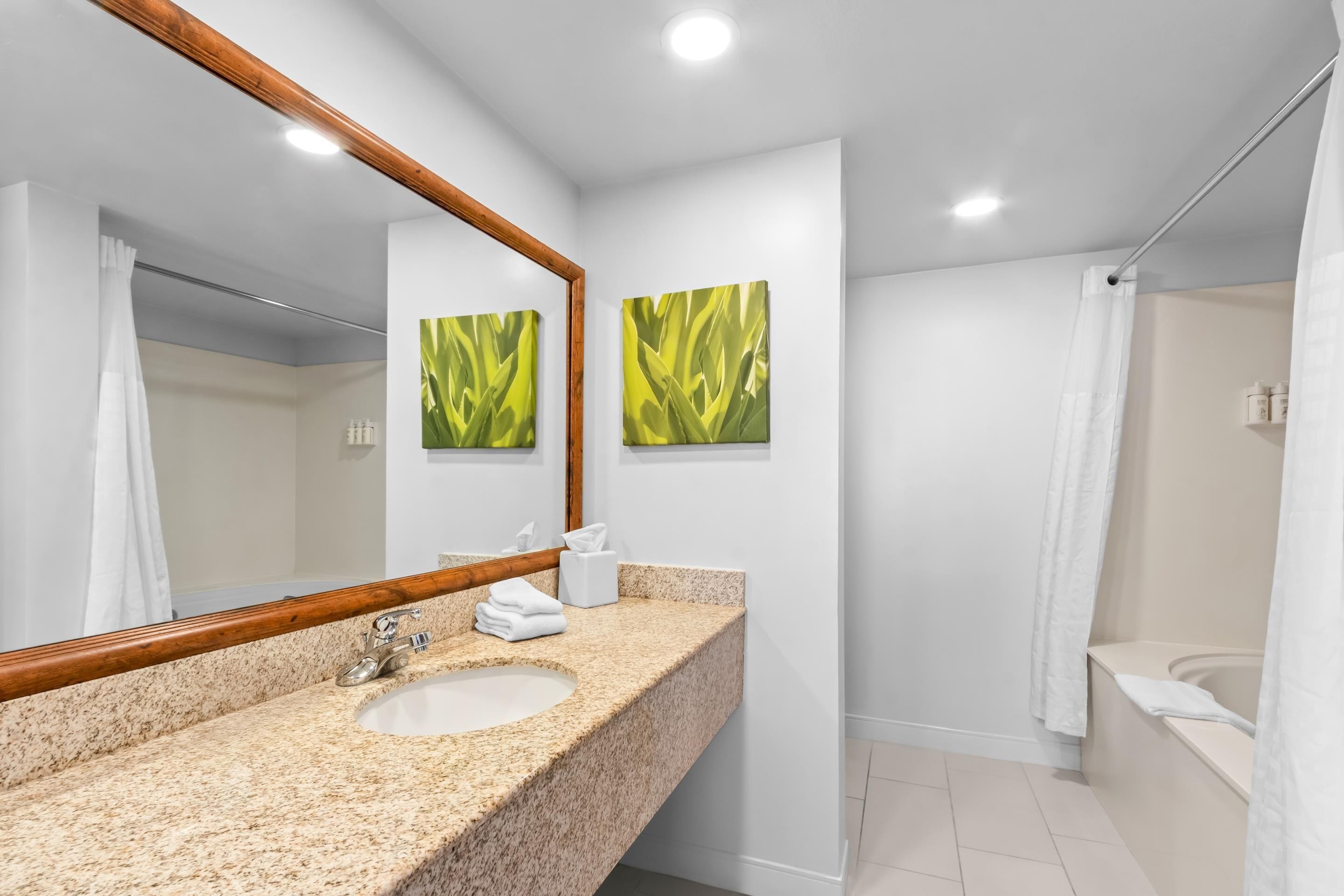 Suite, 1 King Bed | Bathroom | Free toiletries, hair dryer, towels