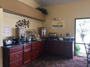 Free daily on-the-go breakfast