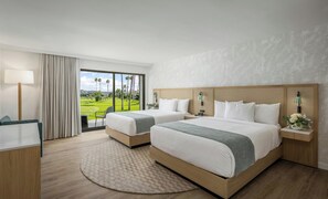 Suite, 2 queensize-senger | Dundyner, skrivebord, skrivebord for bærbar PC og blendingsgardiner