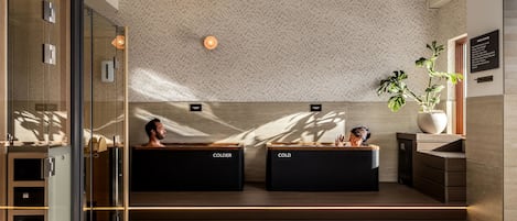 Sauna, hot tub, steam room, body treatments, hydrotherapy, facials