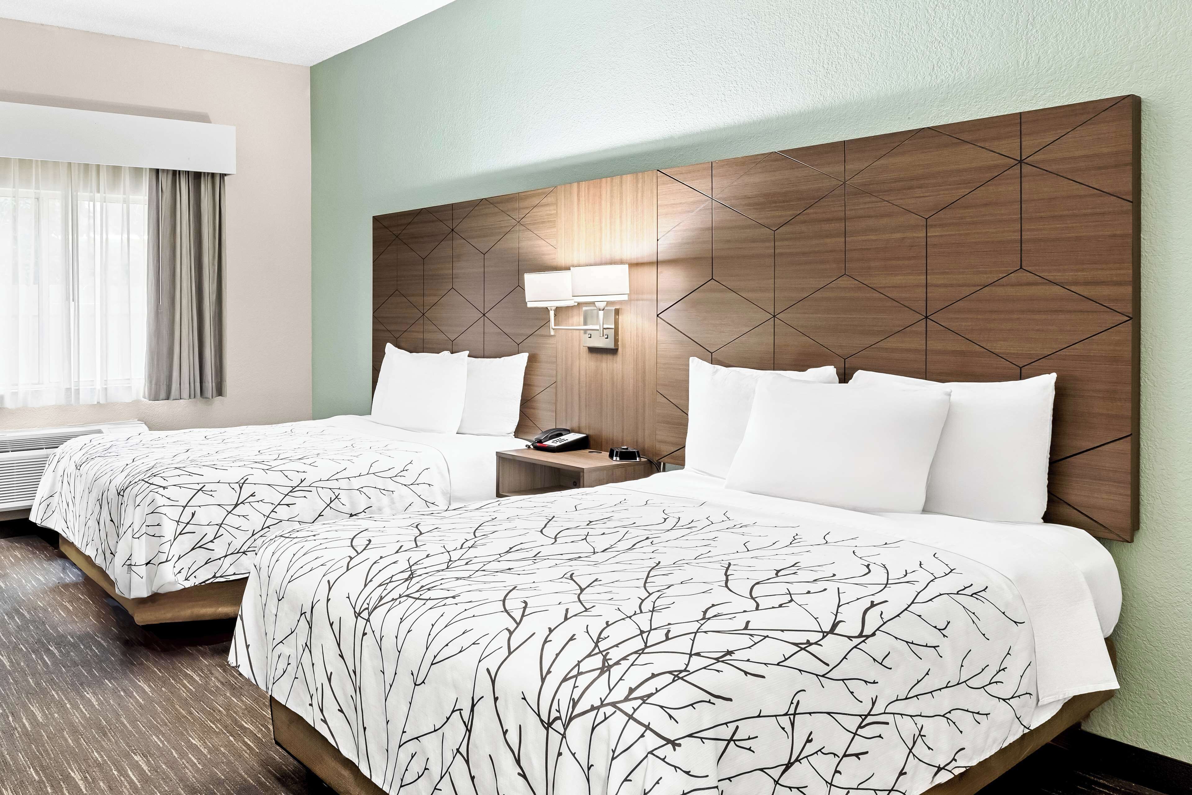 standard room, 2 double beds, non smoking, refrigerator & microwave | desk, laptop workspace, iron/ironing board, rollaway beds