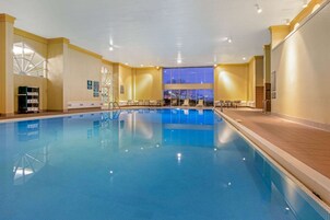 Indoor pool, open 6:00 AM to 11:00 PM, sun loungers