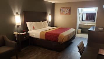 Individually furnished, desk, blackout drapes, iron/ironing board