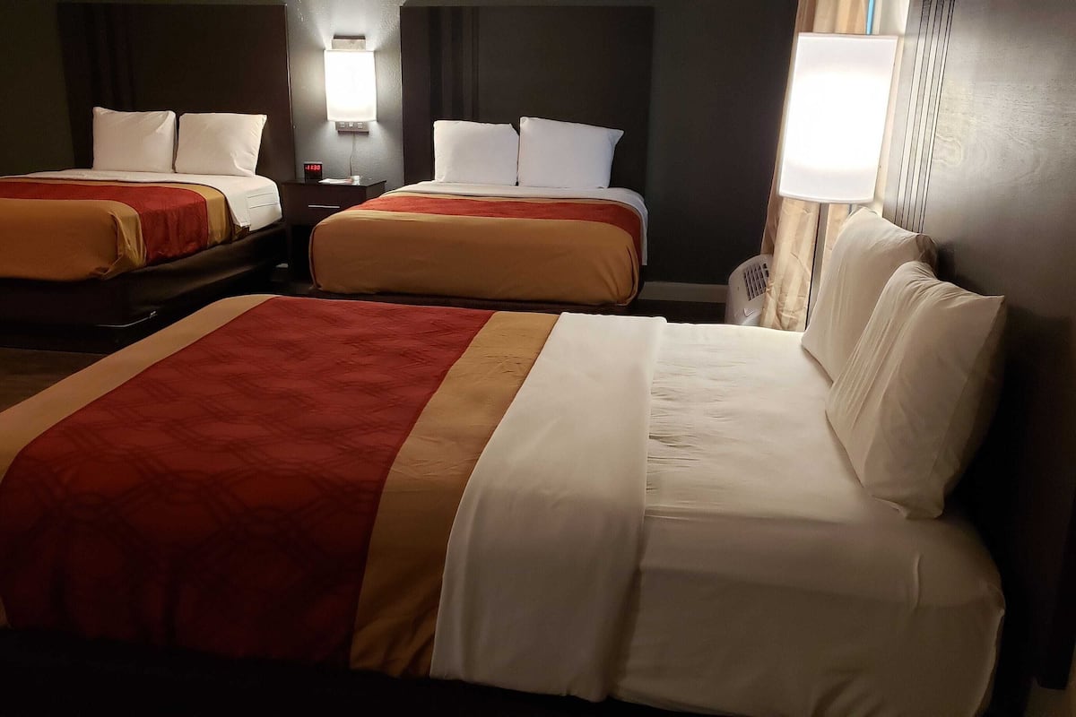 Individually furnished, desk, blackout drapes, iron/ironing board