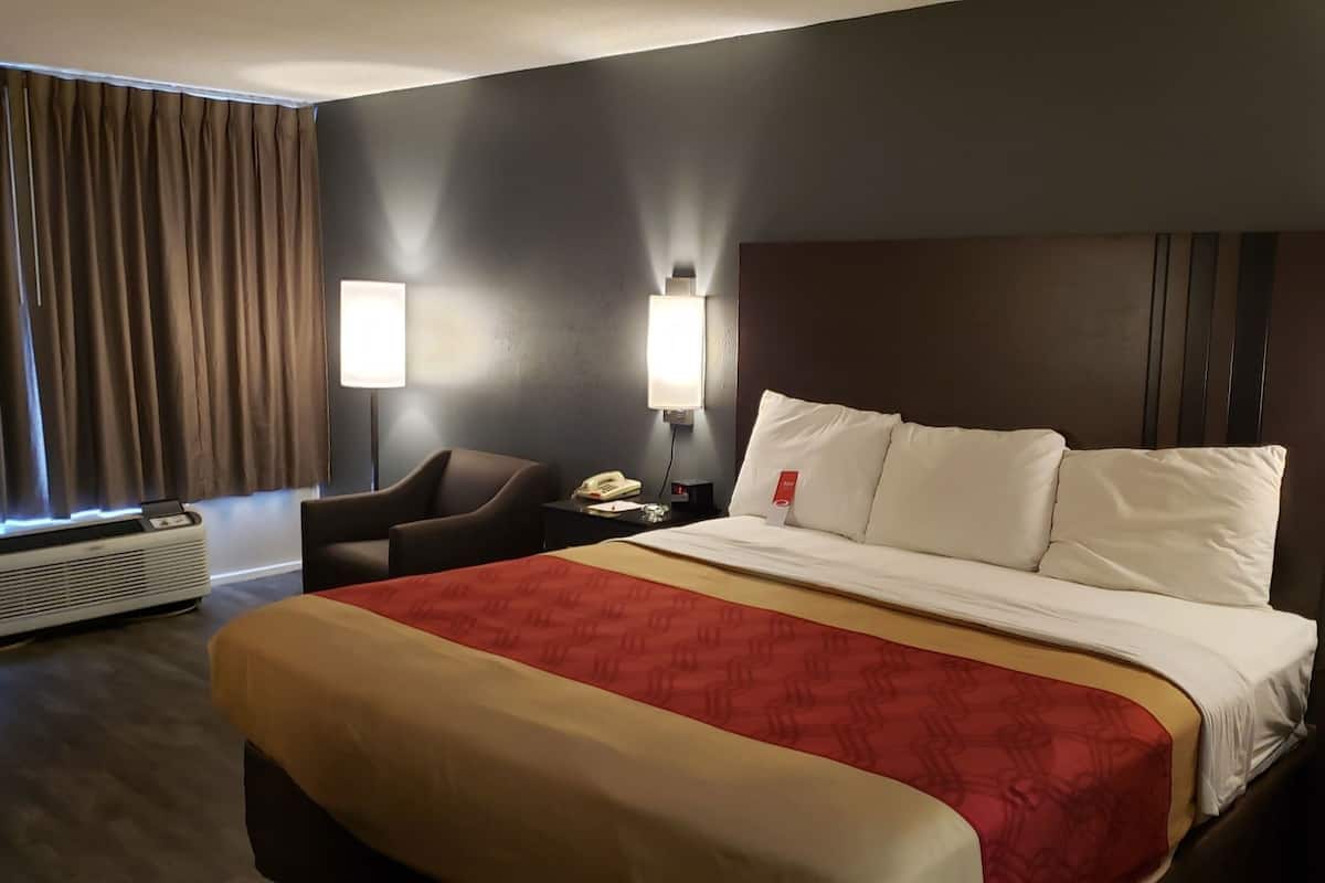 Individually furnished, desk, blackout drapes, iron/ironing board