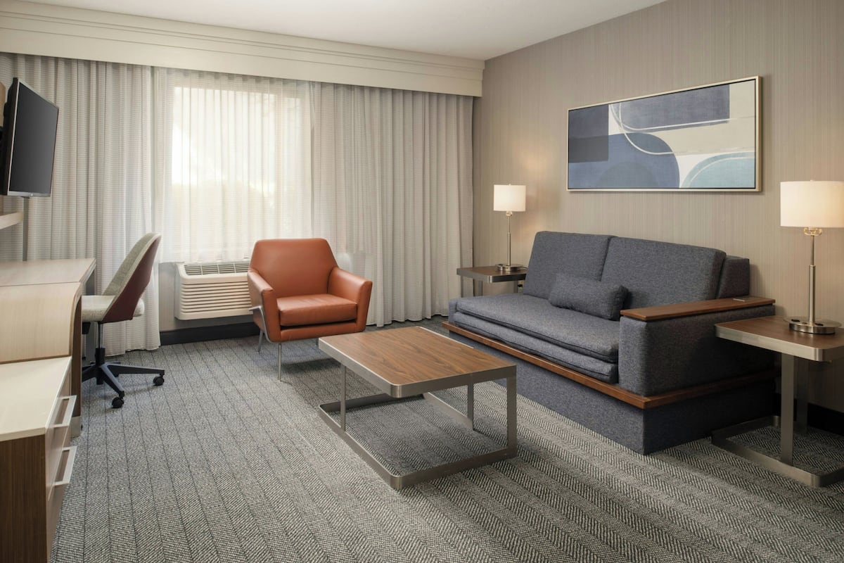 Suite, 1 King Bed with Sofa bed | Living room