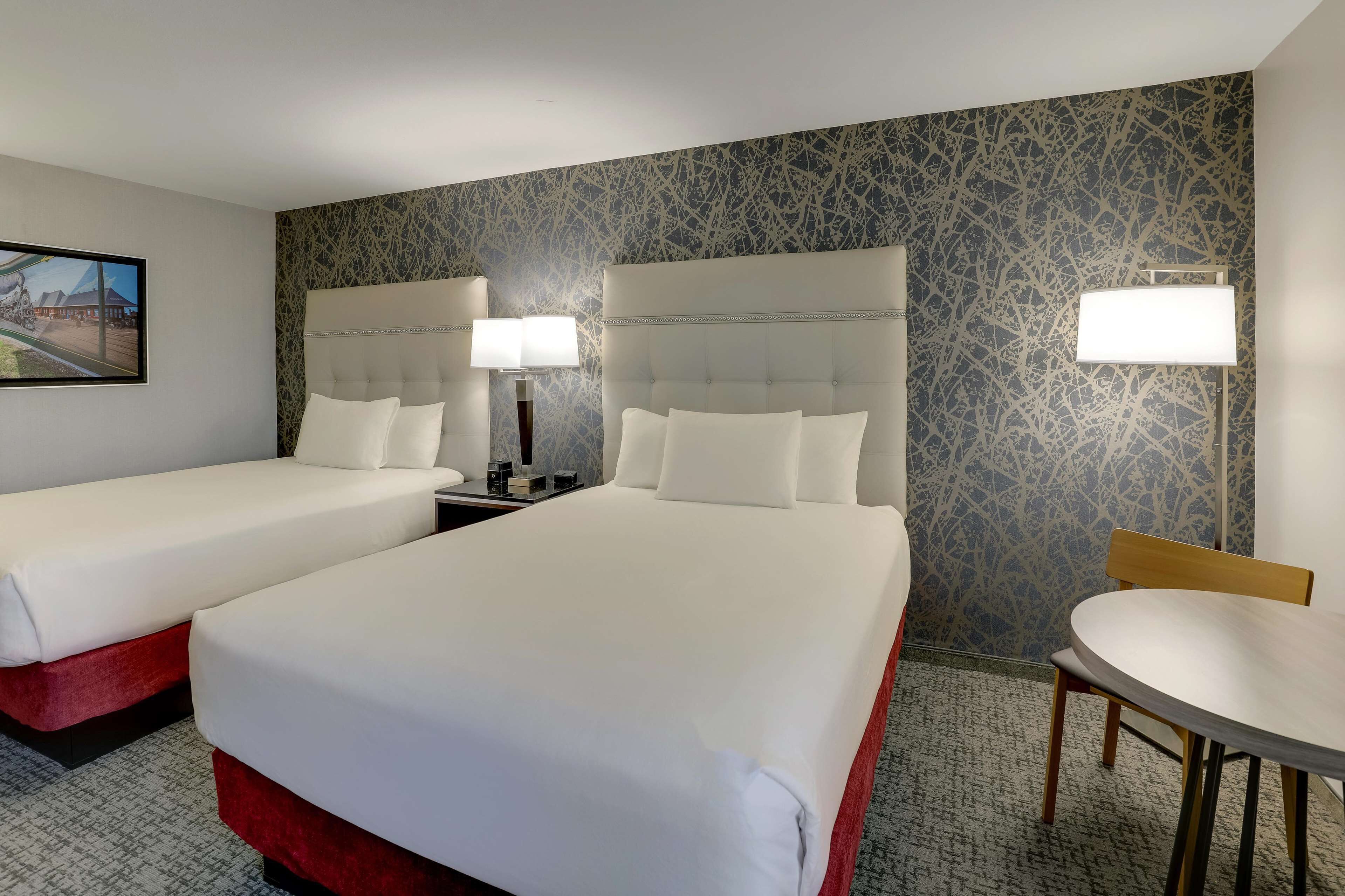 1 bedroom, desk, blackout curtains, iron/ironing board