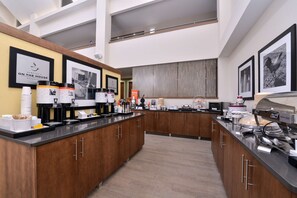 Free daily buffet breakfast