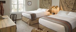 Premium bedding, pillowtop beds, in-room safe, desk