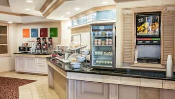 Free daily buffet breakfast