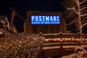 Front of property – evening/night