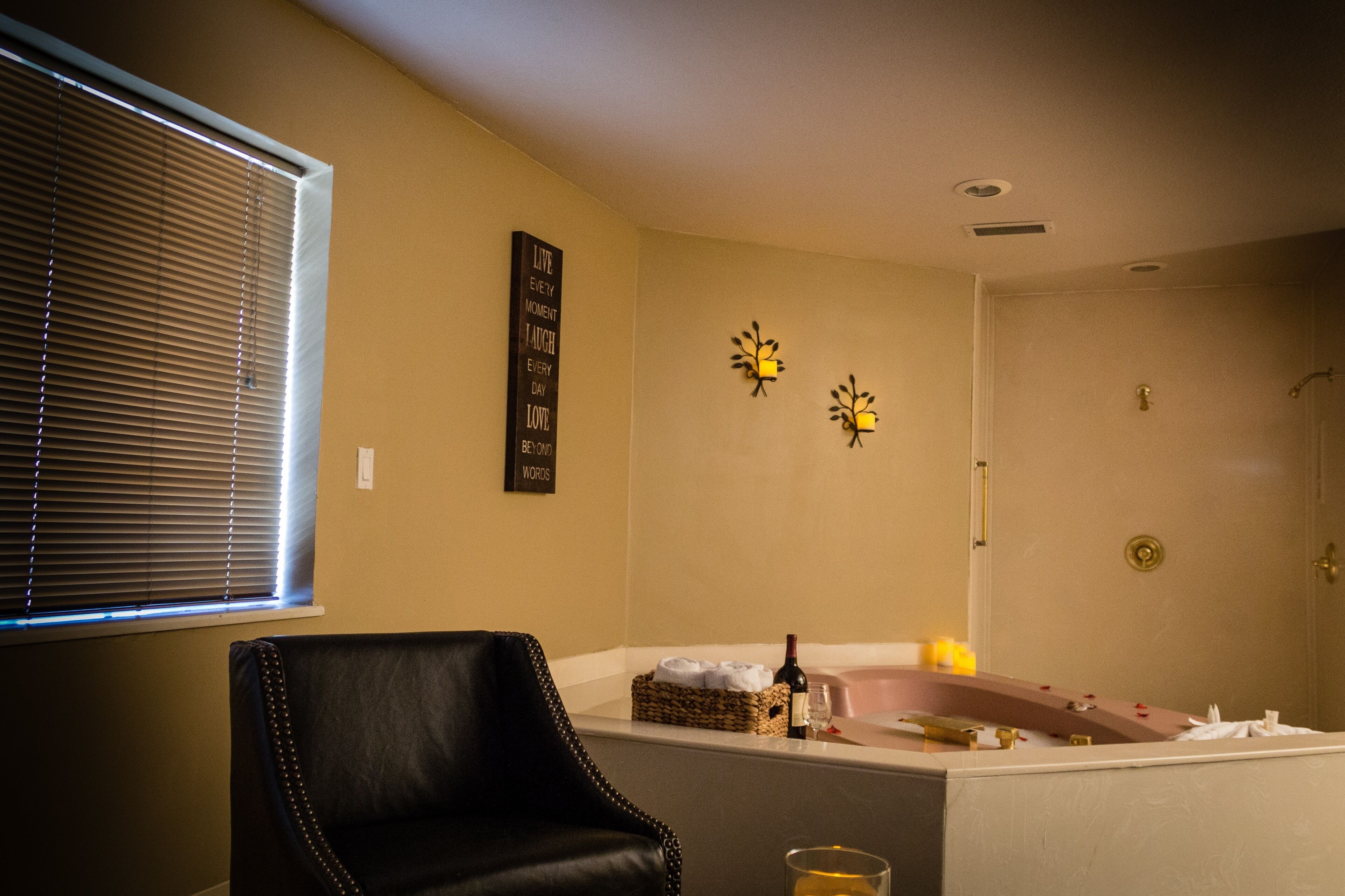 fireplace king | 1 bedroom, premium bedding, down duvets, individually decorated