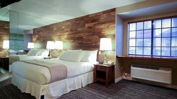 Premium bedding, down duvets, individually decorated