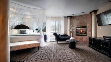 1 bedroom, premium bedding, down comforters, individually decorated