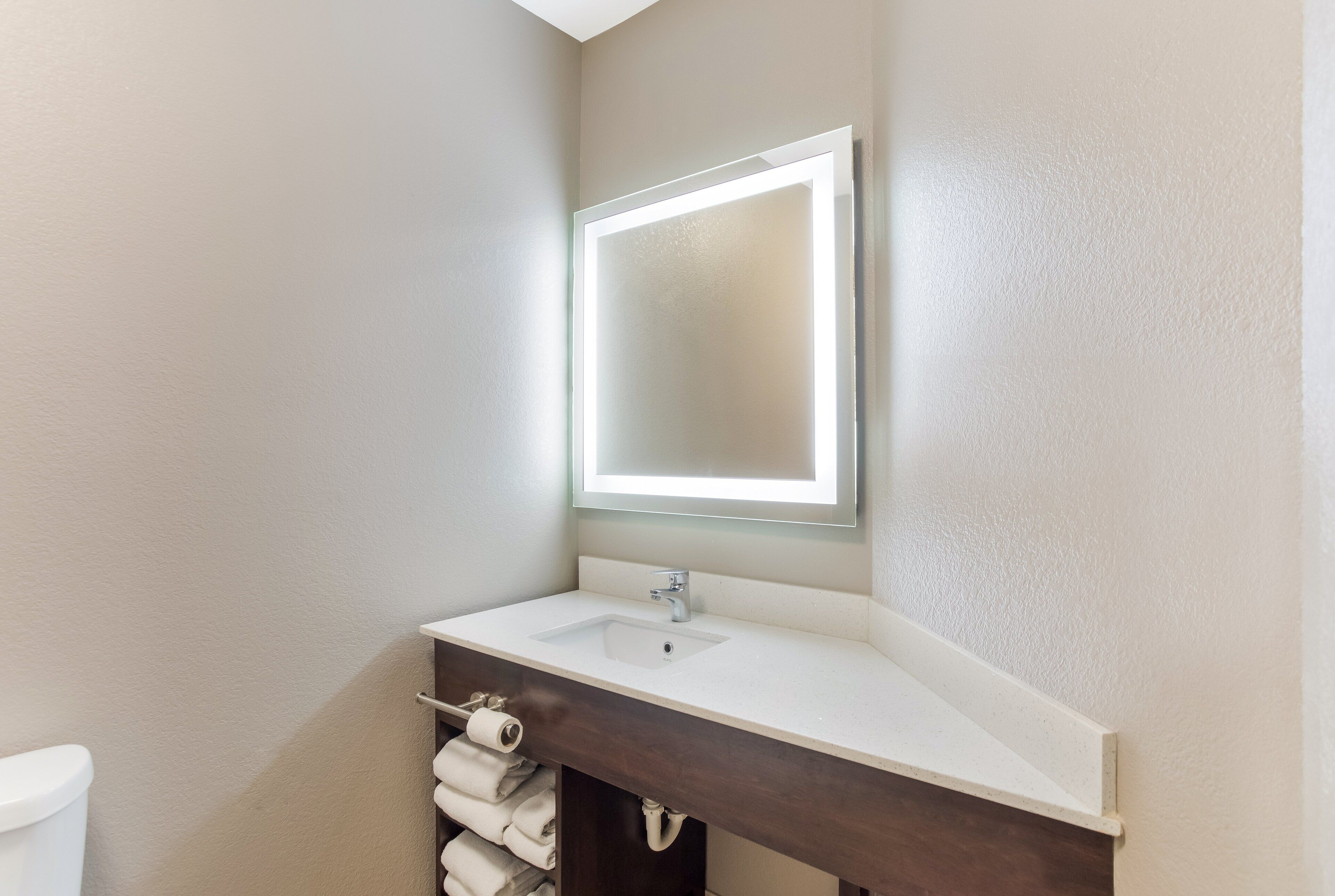 combined shower/bathtub, free toiletries, hair dryer, towels