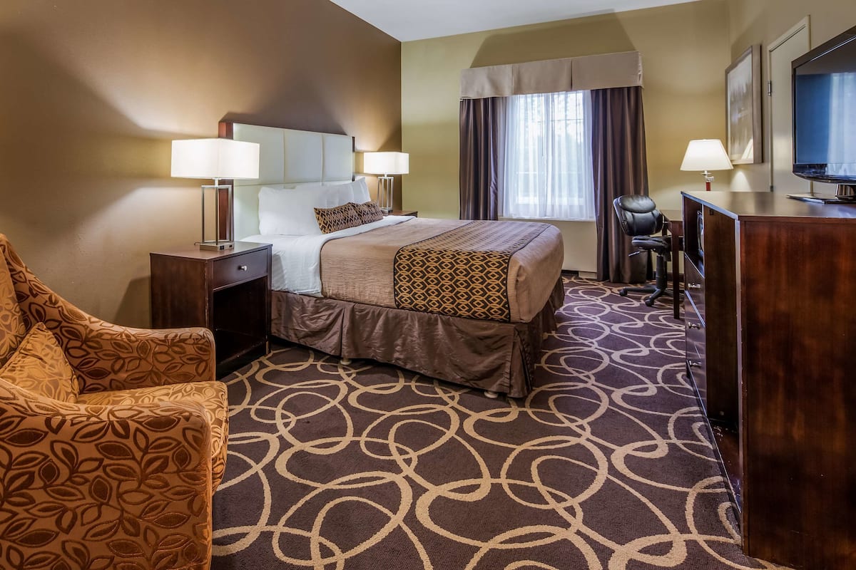 Standard Room, 1 King Bed, Non Smoking, Refrigerator & Microwave | Pillowtop beds, in-room safe, iron/ironing board, free WiFi