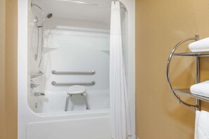 Combined shower/tub, deep soaking tub, hydromassage showerhead - Days Inn by Wyndham Central City (Central City)